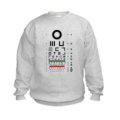 Abstract symbols eye chart #1 kids' sweatshirt