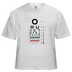 Abstract symbols eye chart #1 men's T-shirt