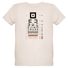 Abstract symbols eye chart #2 organic kids' T-shirt