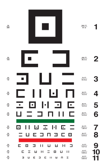 abstract symbols eye chart #2