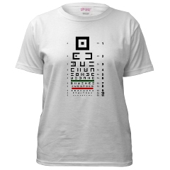 Abstract symbols eye chart #2 women's T-shirt
