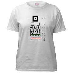 Abstract symbols eye chart #3 women's T-shirt