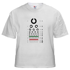 Landolt C eye chart men's T-shirt