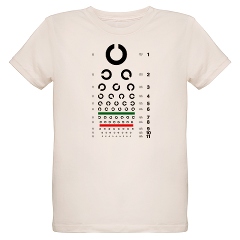 Landolt C eye chart organic kids' T-shirt
