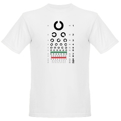 Landolt C eye chart organic men's T-shirt