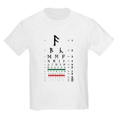 Eye chart with runes kids' T-shirt
