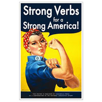 Strong verbs poster